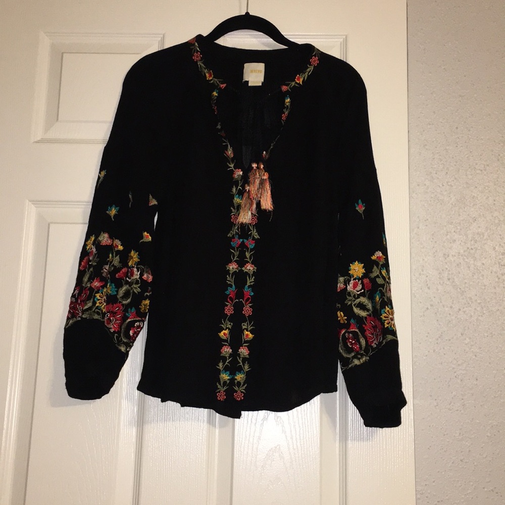 Maeve Anthropologie long sleeve top